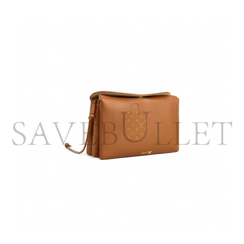 CELINE TRIO FLAP IN SMOOTH LAMBSKIN 10P862O86.GFY5 (22.5*13*3.5cm)